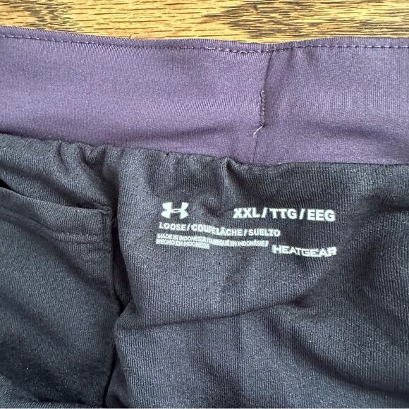Under Armour Fly By 2.0 Brief Lined‎ Running Shorts Purple Women’s XXL NEW - Picture 3 of 8